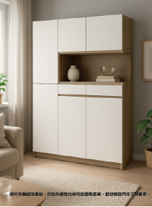 ELEGO夾板系列-六門雙櫃桶夾板儲物櫃 