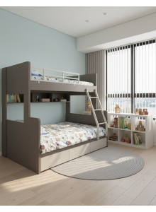 LVWH夾板系列－碌架床連儲物架 