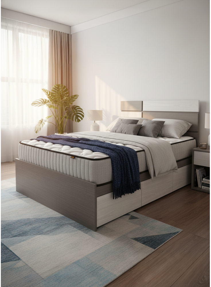 LVWH夾板系列--36"木屏三櫃桶床架