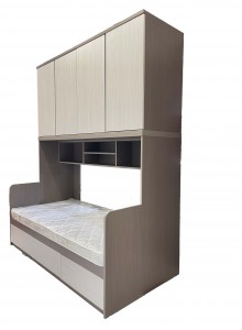 LVWH夾板系列四門衣櫃組合床